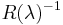  R(\lambda)^{-1}