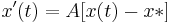  x'(t)=A[x(t)-x*]