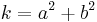 k=a^2%2Bb^2