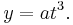 y = at^3. \,