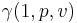 \gamma(1,p,v)\ 