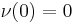 \nu({0})=0