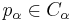 p_\alpha \in C_\alpha