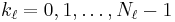 k_\ell = 0, 1, \dots, N_\ell-1