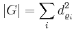 |G| = \sum_i d_{\varrho_i}^2