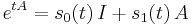 e^{tA}=s_0(t)\,I%2Bs_1(t)\,A