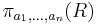 \pi_{a_1, ...,a_n}( R )