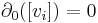 \partial_0([v_i]) = 0 