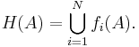 H(A)=\bigcup_{i=1}^Nf_i(A).