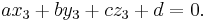 \, ax_3 %2B by_3 %2B cz_3 %2B d = 0.