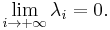 \lim_{i \to %2B \infty} \lambda_{i} = 0.