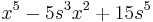 x^5-5s^3x^2%2B15s^5 