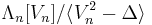 \Lambda_n[V_n]/\langle V_n^2-\Delta\rangle