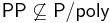 \mathsf{PP} \not \subseteq \mathsf{P/poly}