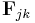 \mathbf{F}_{jk}