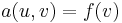 a(u,v) = f(v)