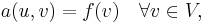  a(u,v) = f(v) \quad \forall v\in V,