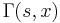  \Gamma (s,x) 