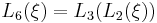 L_6(\xi)=L_3(L_2(\xi))\,