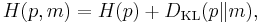 H(p,m) = H(p) %2B D_{\mathrm{KL}}(p\|m),