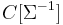 C[\Sigma^{-1}]