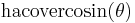 \operatorname{hacovercosin}(\theta)