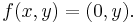 f(x,y) = (0,y).