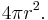 4\pi r^2.\,