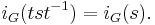 i_G(t s t^{-1}) = i_G(s).