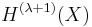 H^{(\lambda%2B1)}(X)