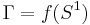 \Gamma=f(S^{1})