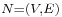 \scriptstyle N = (V, E)