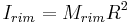 I_{rim}=M_{rim}R^2