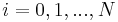 i=0,1,...,N