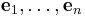 \mathbf{e}_1,\dots,\mathbf{e}_n