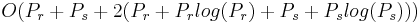 O(P_{r}%2BP_{s}%2B2(P_{r}%2BP_{r}log(P_{r})%2B P_{s} %2B P_{s}log(P_{s})))