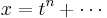 x = t^n %2B \cdots