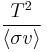 \frac{T^2}{\langle\sigma v\rangle}