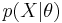 p(X|\theta)