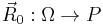 \vec{R}_0: \Omega \rightarrow P