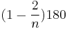 (1-\frac{2}{n})180