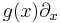 g(x)\partial_x