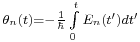 \scriptstyle{\theta_n(t) = -\frac{1}{\hbar}\int\limits_{0}^{t}E_n(t')dt'}