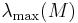 \lambda_{\mathrm{max}}(M)