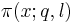 \pi(x;q,l)