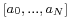 \scriptstyle [a_0,\, \ldots,\, a_N]