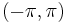 \left( -\pi, \pi \right)