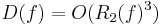 D(f) = O(R_2(f)^3)