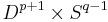 D^{p%2B1}\times S^{q-1}