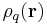 \rho_q(\mathbf r)